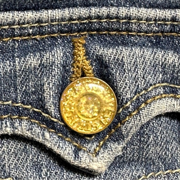 Levi's Jeans Flare Fit Kids 4 Regular Jeans Sparkle Buttons Flap Pockets - Picture 11 of 14